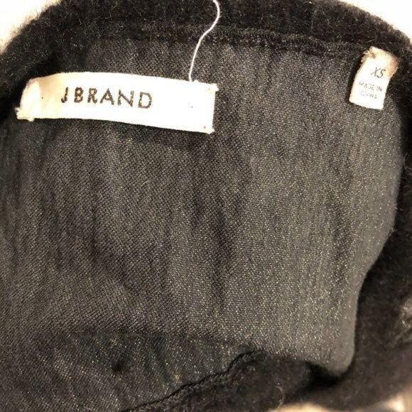 J Brand Angora V Neck Pullover Sweater Black sz XS - Picture 2 of 4